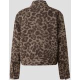QS - Tussenjas - Cappuccino - Dierenprint