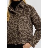 QS - Tussenjas - Cappuccino - Dierenprint