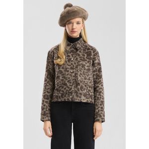 QS - Tussenjas - Cappuccino - Dierenprint