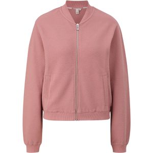 QS - Sweatvest - Oudroze - Met Ritssluiting - Lange Mouw