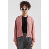 QS - Sweatvest - Oudroze - Met Ritssluiting - Lange Mouw