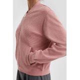 QS - Sweatvest - Oudroze - Met Ritssluiting - Lange Mouw