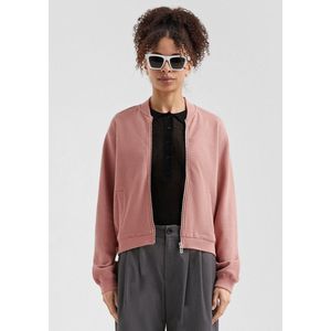 QS - Sweatvest - Oudroze - Met Ritssluiting - Lange Mouw
