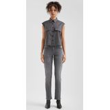 QS - Catie - Jeans - Grey Denim - Slimfit - Mid Waist