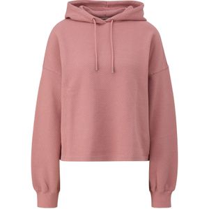 QS - Sweatshirt - Pink - Capuchon met Trekkoord - Normale Pasvorm