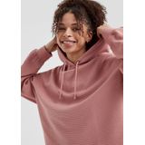 QS - Sweatshirt - Pink - Capuchon met Trekkoord - Lange Mouw