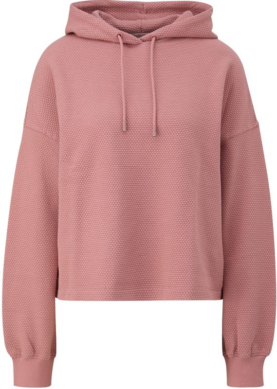 QS - Sweatshirt - Pink - Capuchon met Trekkoord - Lange Mouw