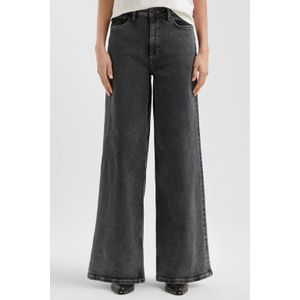 Q/S by s.Oliver - High Waist Wide Leg Jeans - Grijs Denim
