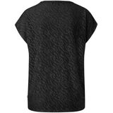 QS - Shirt - Antraciet/Zwart - Raglanmouwen - Ronde Hals - Losse Pasvorm