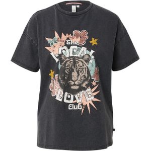 QS - Shirt - Blauw - Grijs - Koraal - Zwart - Natuurwit - T-shirt