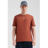 Q/S by s.Oliver - T-shirt - Brique - Regular Fit - Korte Mouwen