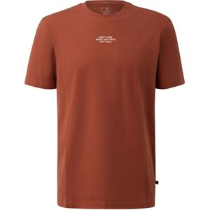 Q/S by s.Oliver - T-shirt - Brique - Regular Fit - Korte Mouwen