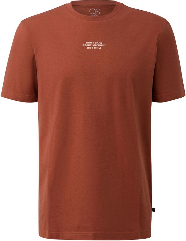 Q/S by s.Oliver - T-shirt - Brique - Regular Fit - Korte Mouwen