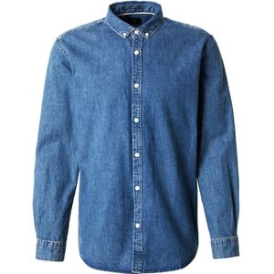 QS - Overhemd - Blauw - Denim