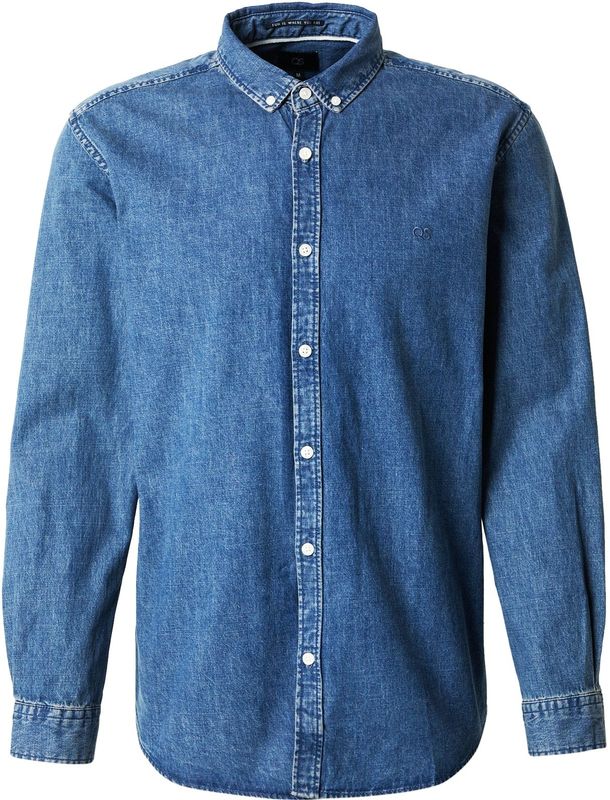 QS - Overhemd - Blauw - Denim