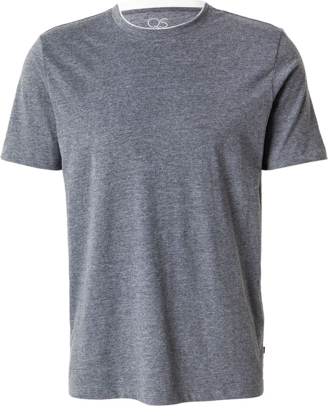 QS - Shirt - Blauw Gemêleerd - T-shirt