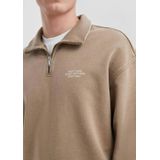 Q/S by s.Oliver - Sweater - Bruin - 100% Katoen - Lange Mouw