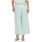 COMMA - Pantalon - Turquoise - 7/8 lengte - Wide leg - High waist