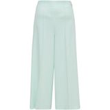 COMMA - Pantalon - Turquoise - 7/8 lengte - Wide leg - High waist