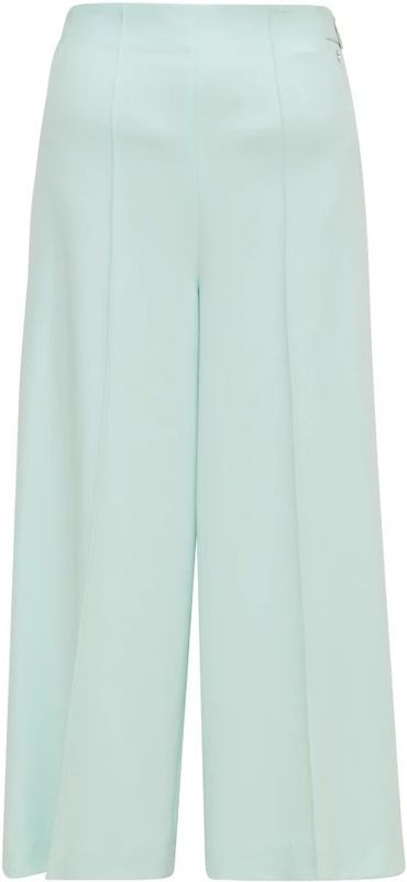 COMMA - Pantalon - Turquoise - 7/8 lengte - Wide leg - High waist