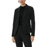 Comma Getailleerde Blazer Zwart