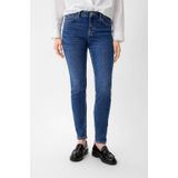 Comma Casual Identity High Waist Jeans Dark Blue Denim