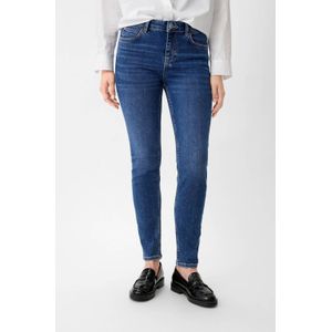 Comma Casual Identity High Waist Jeans Dark Blue Denim