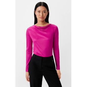 Comma Jersey Top Fuchsia