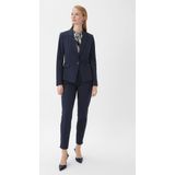 Comma - Damesblazer - Effen - Viscosemix - Reverskraag - Knoopsluiting