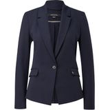 comma - Shaped Fit Blazer - Viscosemix - Effen - Reverskraag - Lange Mouwen