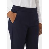 Slim Fit - Stoffen Broek - Viscosemix - Logo-applicatie