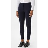 Slim Fit - Stoffen Broek - Viscosemix - Logo-applicatie