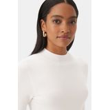 Coltrui - Ecru - Met Turtleneck - Staande Kraag - Halve Mouwen
