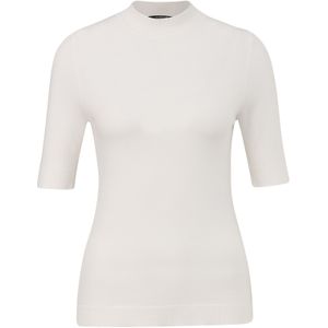 Coltrui - Ecru - Met Turtleneck - Staande Kraag - Halve Mouwen