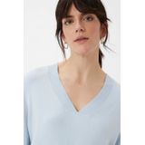 Gebreide Trui - Effen - Viscose - Driekwart Mouw