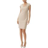 comma - Kokerjurk - Elegant - Met Kapmouwtjes - Getailleerd Silhouet