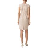 comma - Kokerjurk - Elegant - Met Kapmouwtjes - Getailleerd Silhouet