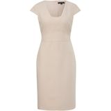 comma - Kokerjurk - Elegant - Met Kapmouwtjes - Getailleerd Silhouet