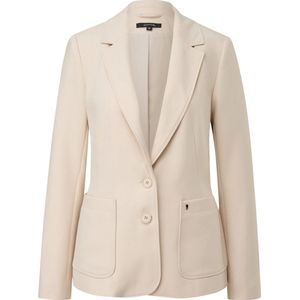 COMMA - Blazer - Beige - Slanke Pasvorm - Lange Mouw