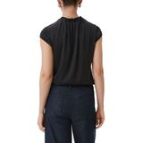 Comma Blousetop met Plooien Zwart