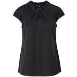 Comma Blousetop met Plooien Zwart