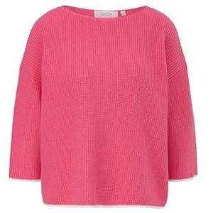 Comma - 2148160 - Damestrui - Boxy Pasvorm - 3/4 Mouwen - Gestreepte Details