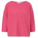 Comma - 2148160 - Damestrui - Boxy Pasvorm - 3/4 Mouwen - Gestreepte Details