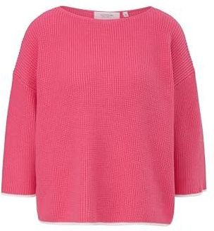 Comma - 2148160 - Damestrui - Boxy Pasvorm - 3/4 Mouwen - Gestreepte Details