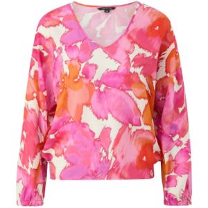 COMMA Blouse  oranje / pink / wit