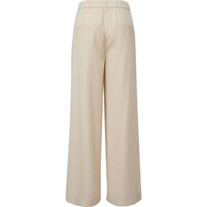 Bandplooibroek - Effen - Lyocell - Gevoerde Zoom - Wide Leg - Mid Waist