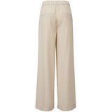 Bandplooibroek - Effen - Lyocell - Gevoerde Zoom - Wide Leg - Mid Waist