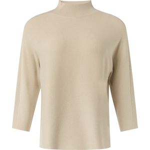 comma - Gebreide Trui - Fijngebreid - Opstaande Kraag - 3/4 Mouwen