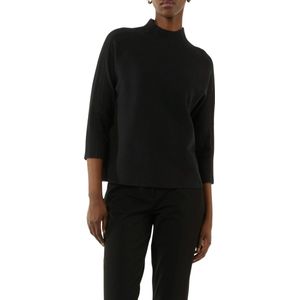 Gebreide Trui - Effen - Knitwear - Driekwart Mouw - Losse Pasvorm