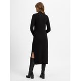 comma - A-lijn Jurk - Zwart - Lange Mouwen - Polyamidemix